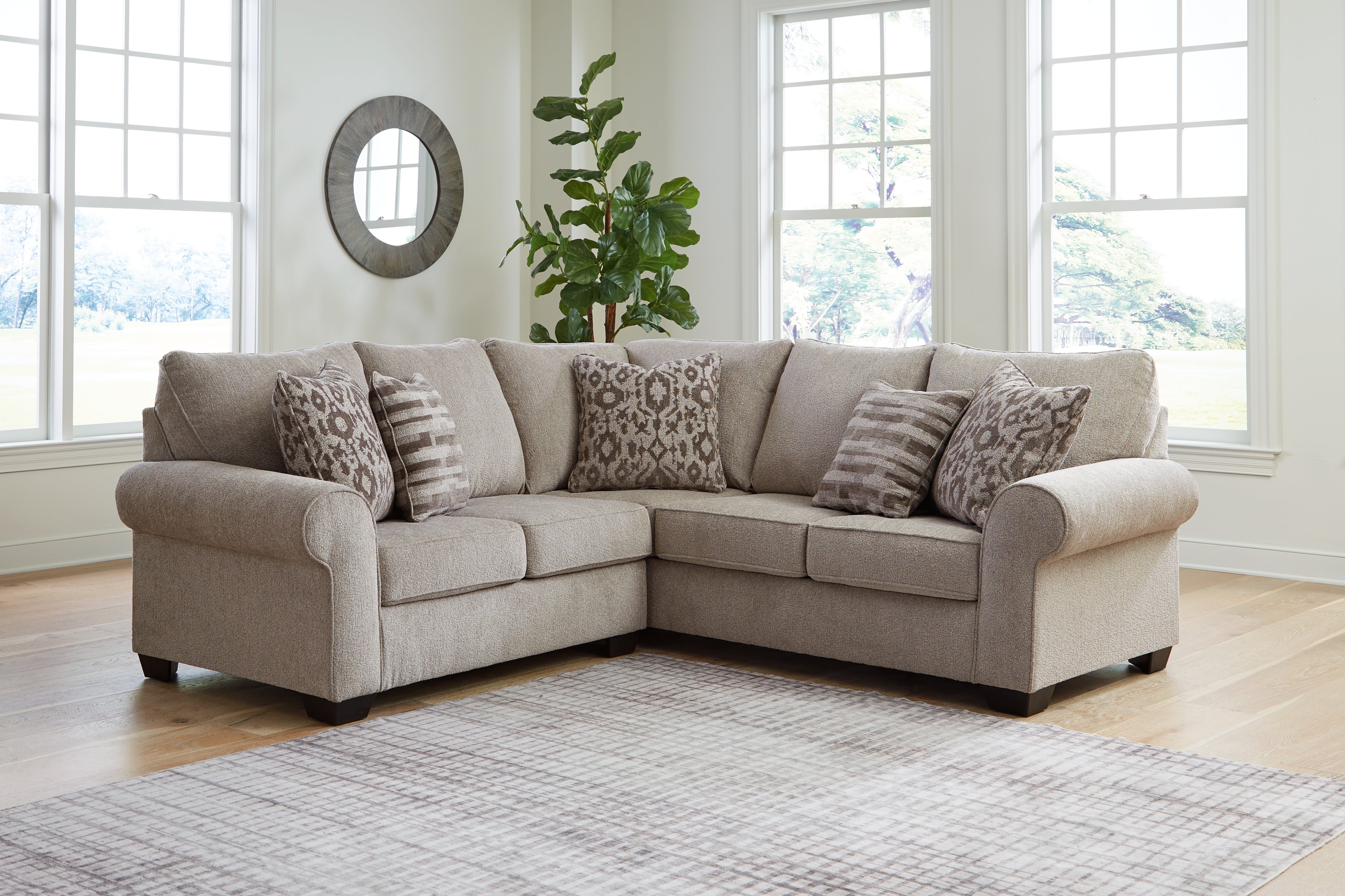 A2Z Furniture - Ashley Furniture - Claireah Sectional - RAF 2-Piece Sectional / Umber - 90603S2