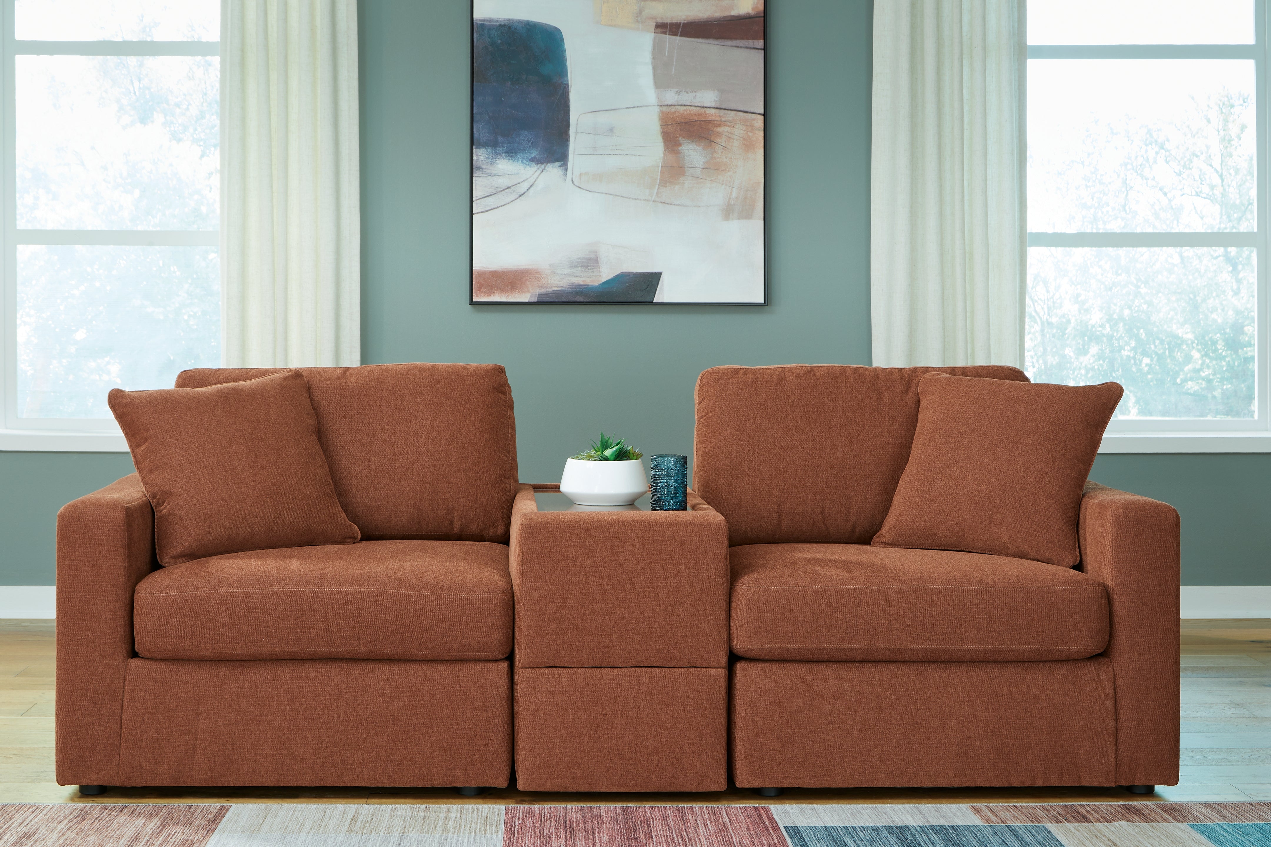 A2Z Furniture - Ashley Furniture - Modmax Sectional - RAF 3-Piece Sectional / Spice - 92102S3