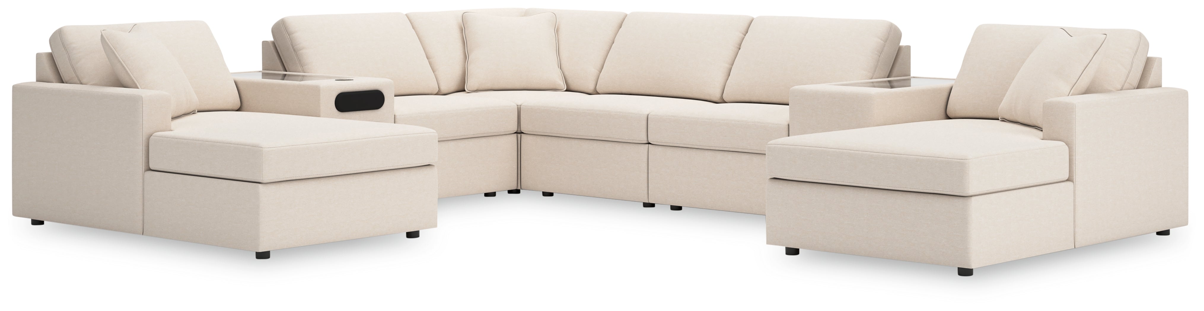 A2Z Furniture - Ashley Furniture - Modmax Sectional - RAF 8-Piece Sectional with Chaise / Oyster - 92103S31