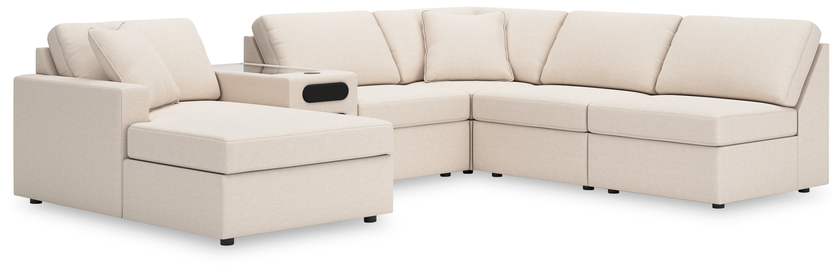 A2Z Furniture - Ashley Furniture - Modmax Sectional - RAF 6-Piece Sectional with Chaise / Oyster - 92103S24