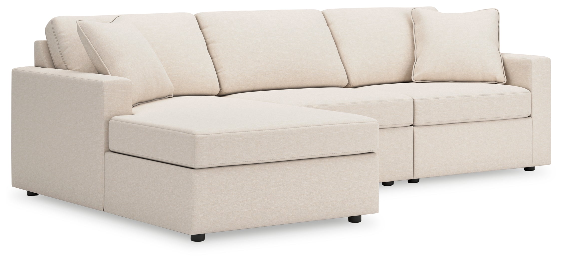 A2Z Furniture - Ashley Furniture - Modmax Sectional - RAF 3-Piece Sectional with Chaise / Oyster - 92103S17
