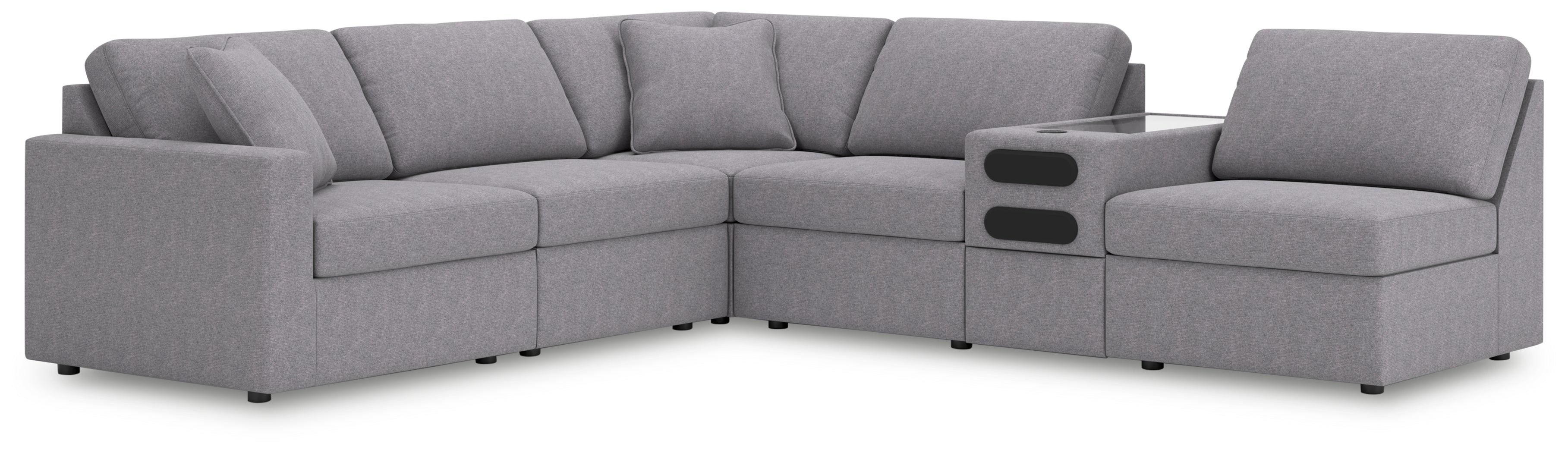 A2Z Furniture - Ashley Furniture - Modmax Sectional - RAF 6-Piece Sectional / Granite - 92104S23