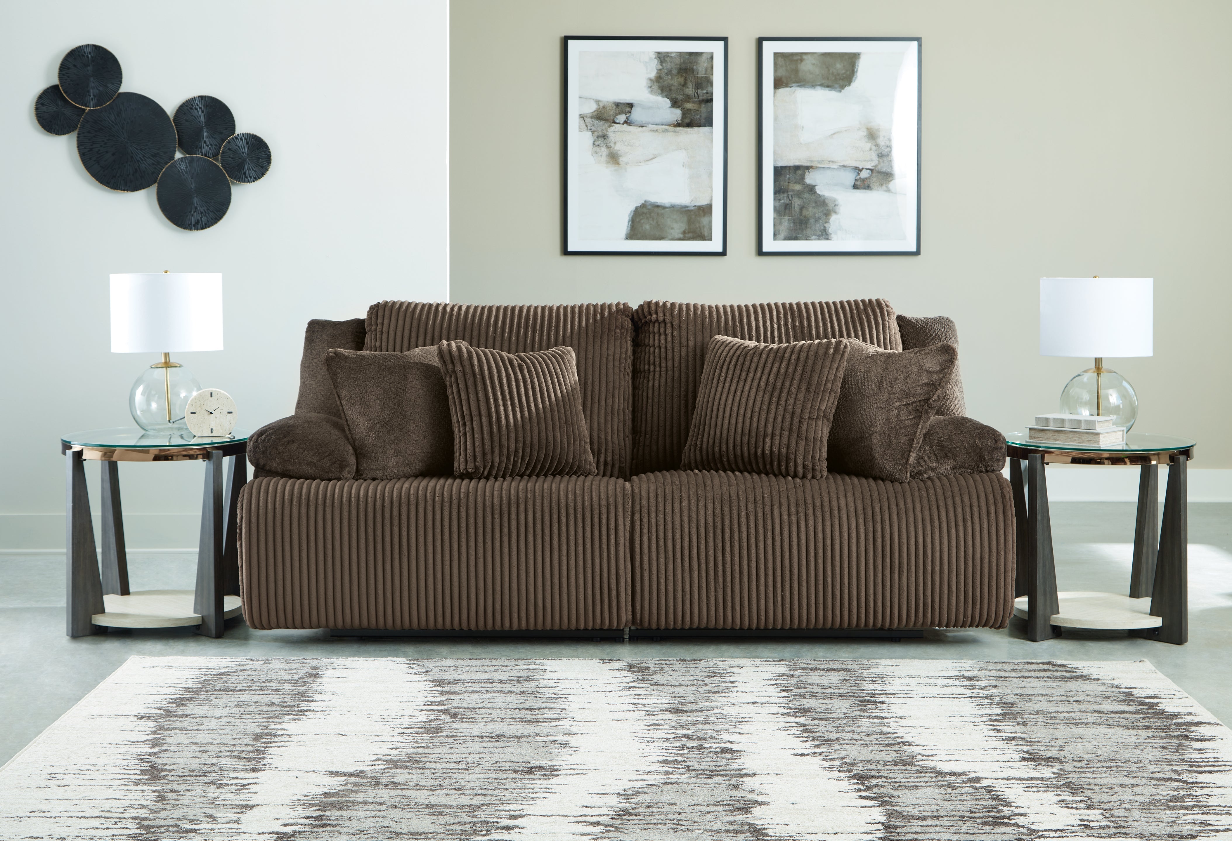 A2Z Furniture - Ashley Furniture - Top Tier Sectional - 2-Piece Sectional Loveseat / Chocolate - 92705S9