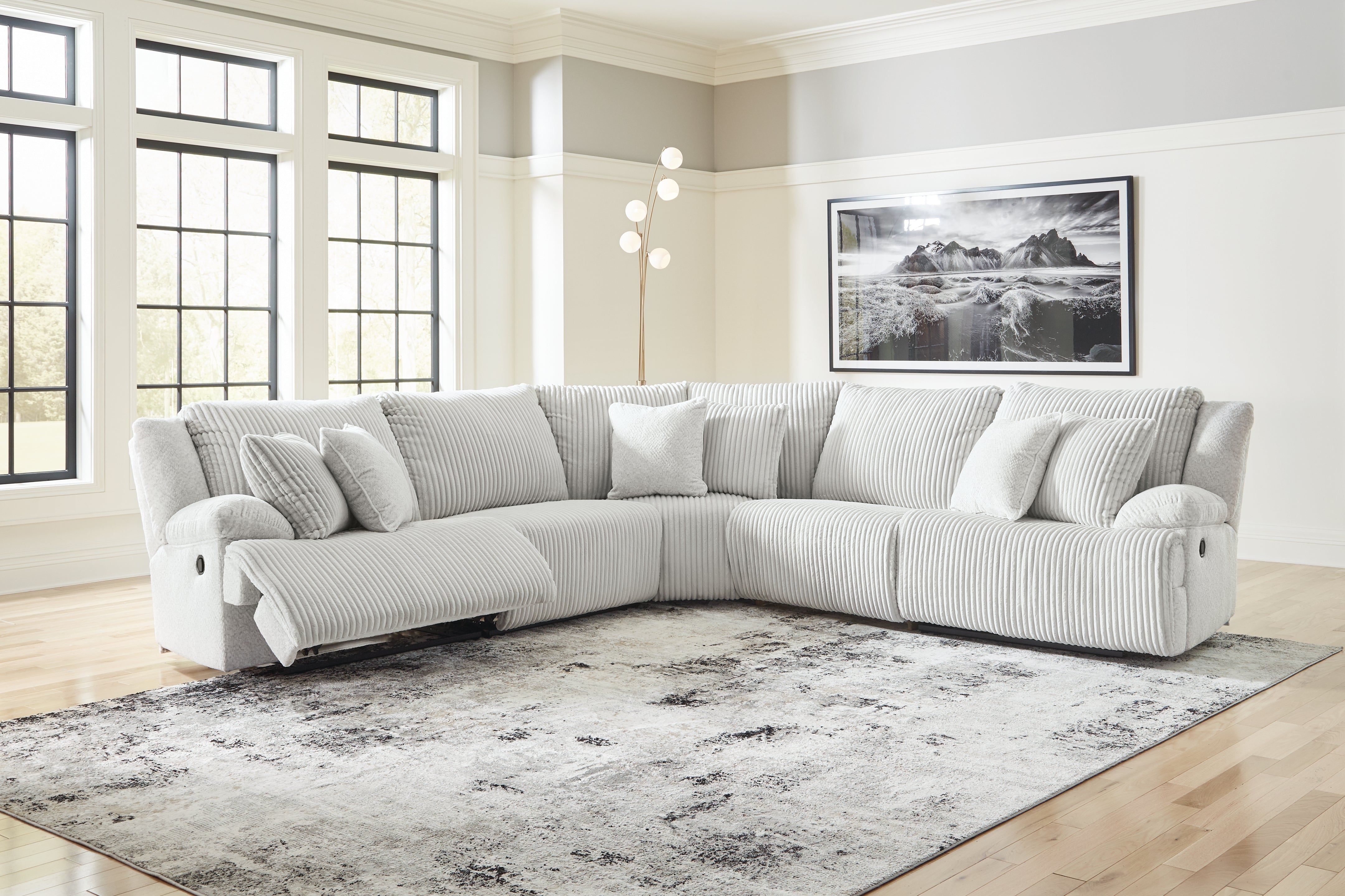 A2Z Furniture - Ashley Furniture - Top Tier Sectional - 5-Piece Reclining Sectional / Alloy - 92706S3