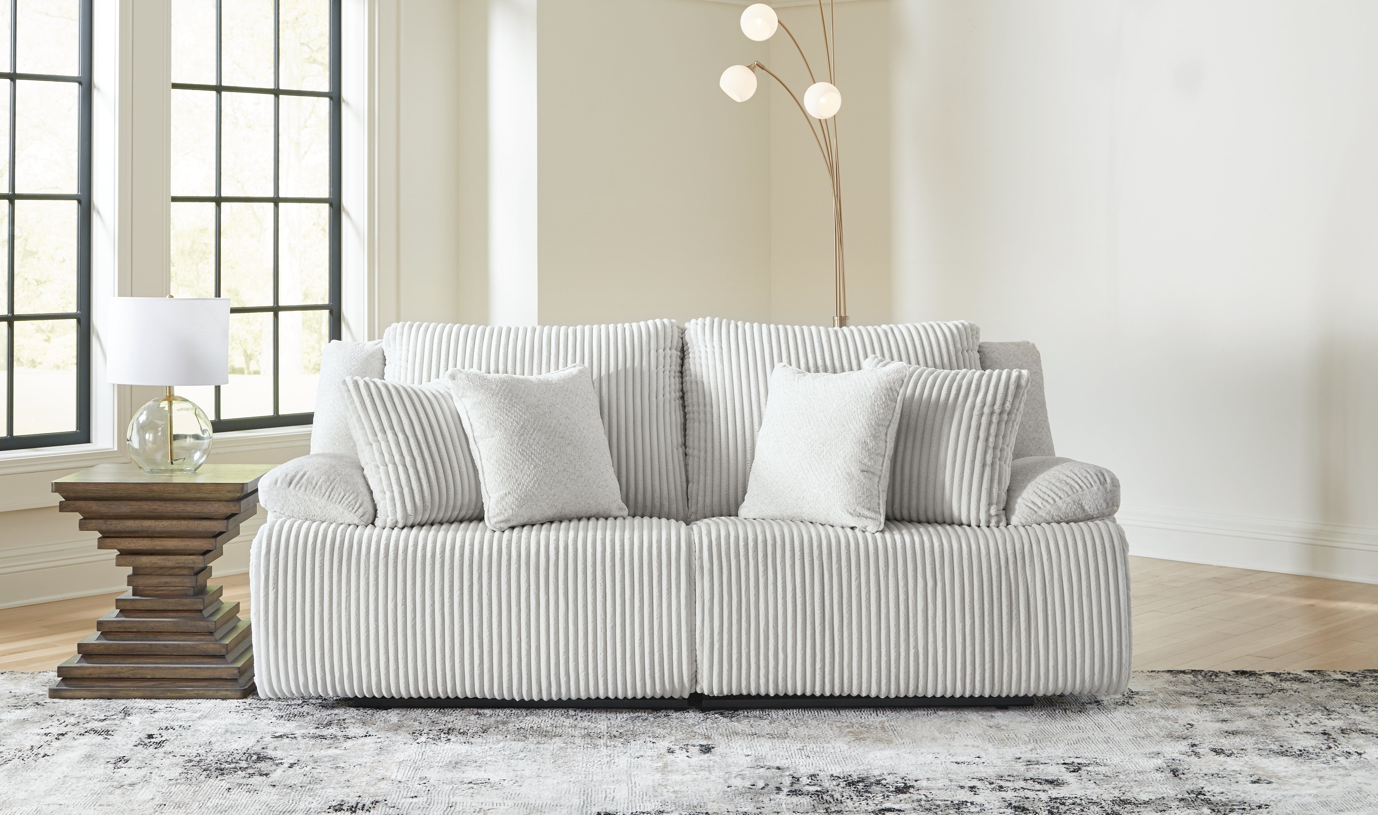 A2Z Furniture - Ashley Furniture - Top Tier Sectional - 2-Piece Sectional Loveseat / Alloy - 92706S9