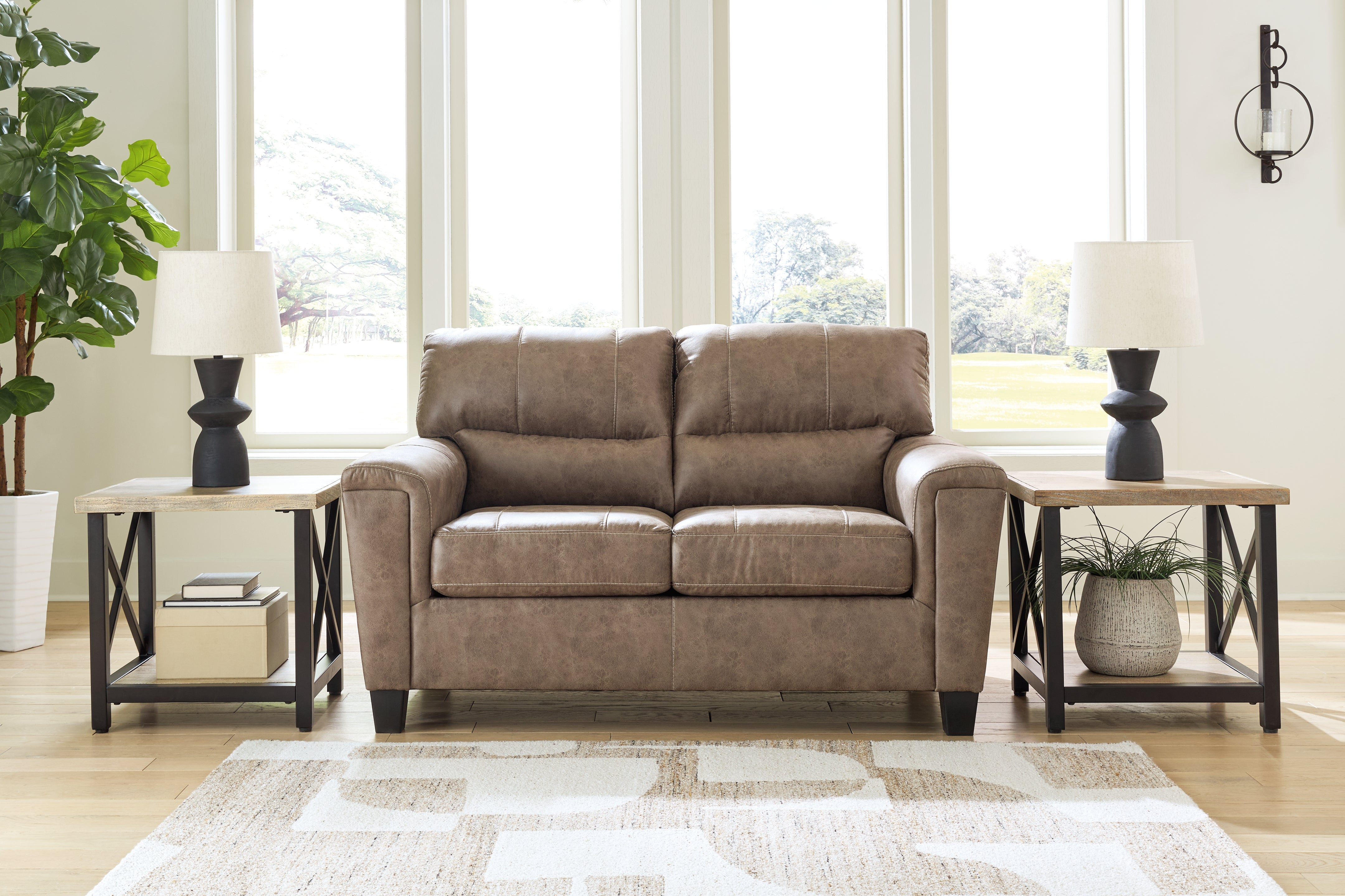 A2Z Furniture - Ashley Furniture - Navi Living Room - Loveseat / Fossil - 9400435