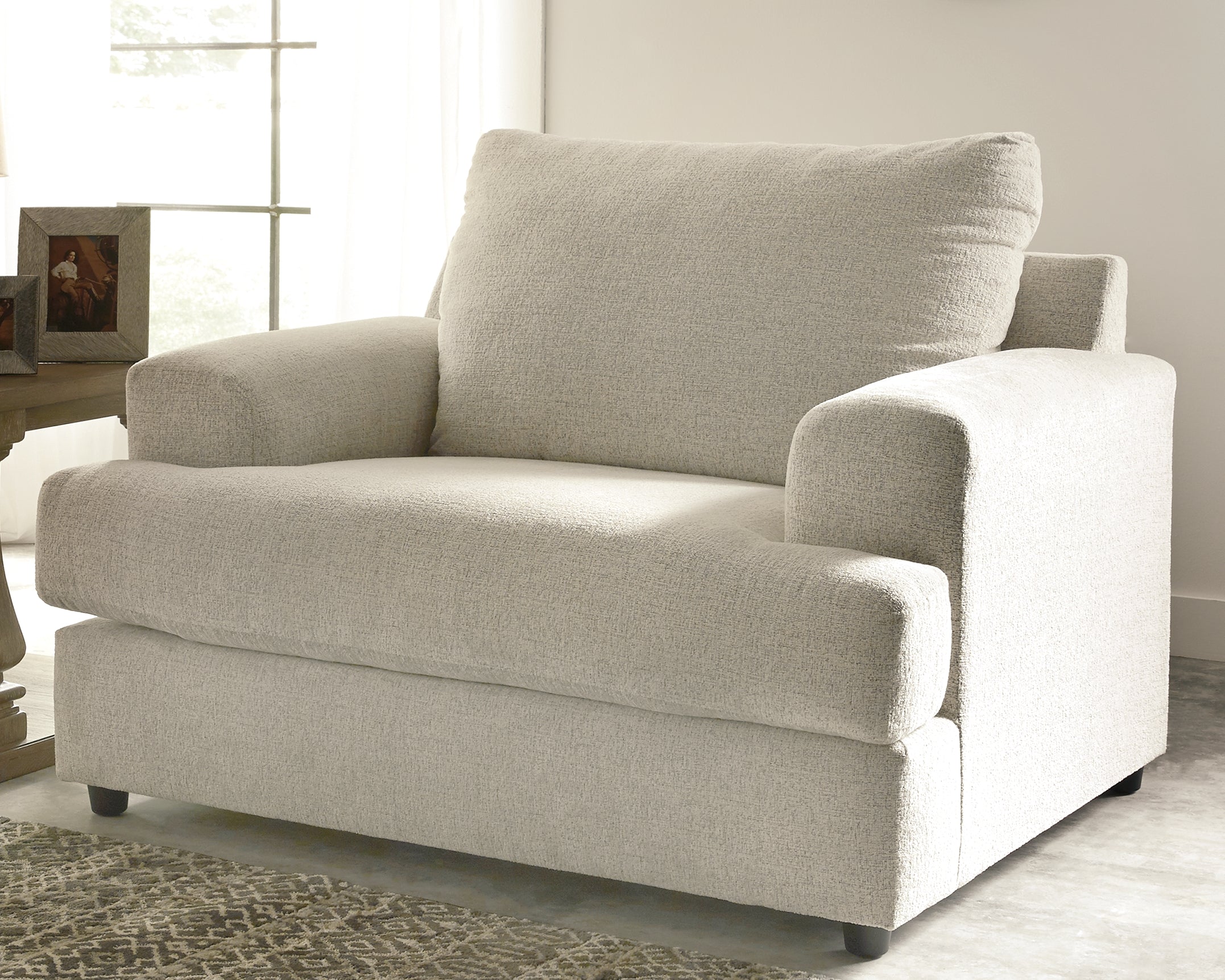 A2Z Furniture - Ashley Furniture - Soletren Living Room - Chair and a Half / Stone - 9510423