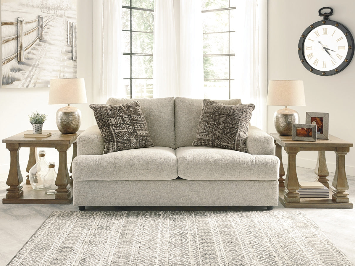 A2Z Furniture - Ashley Furniture - Soletren Living Room - Loveseat / Stone - 9510435