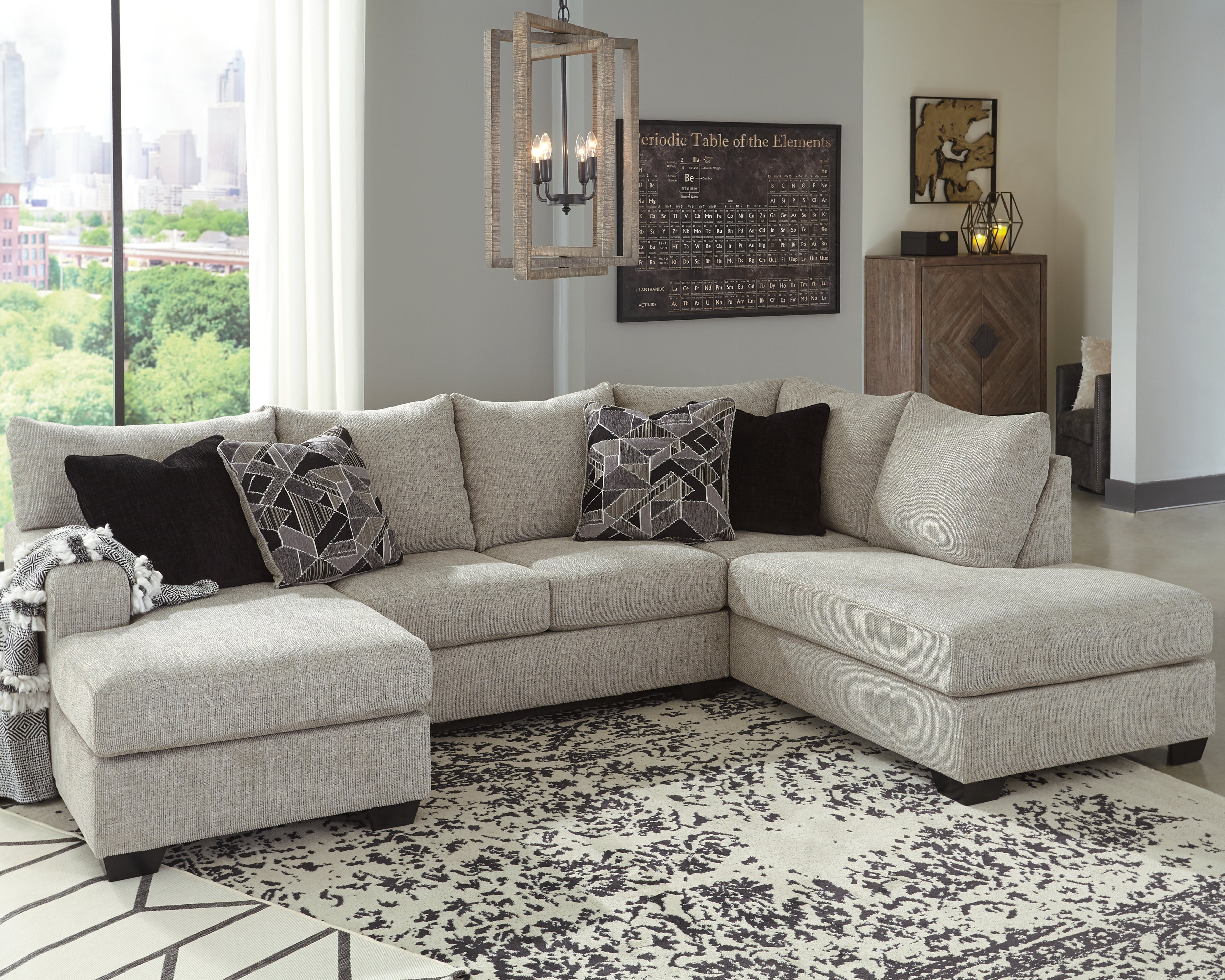 A2Z Furniture - Ashley Furniture - Megginson Sectional - LAF 2-Piece Sectional with Chaise / Storm - 96006S1