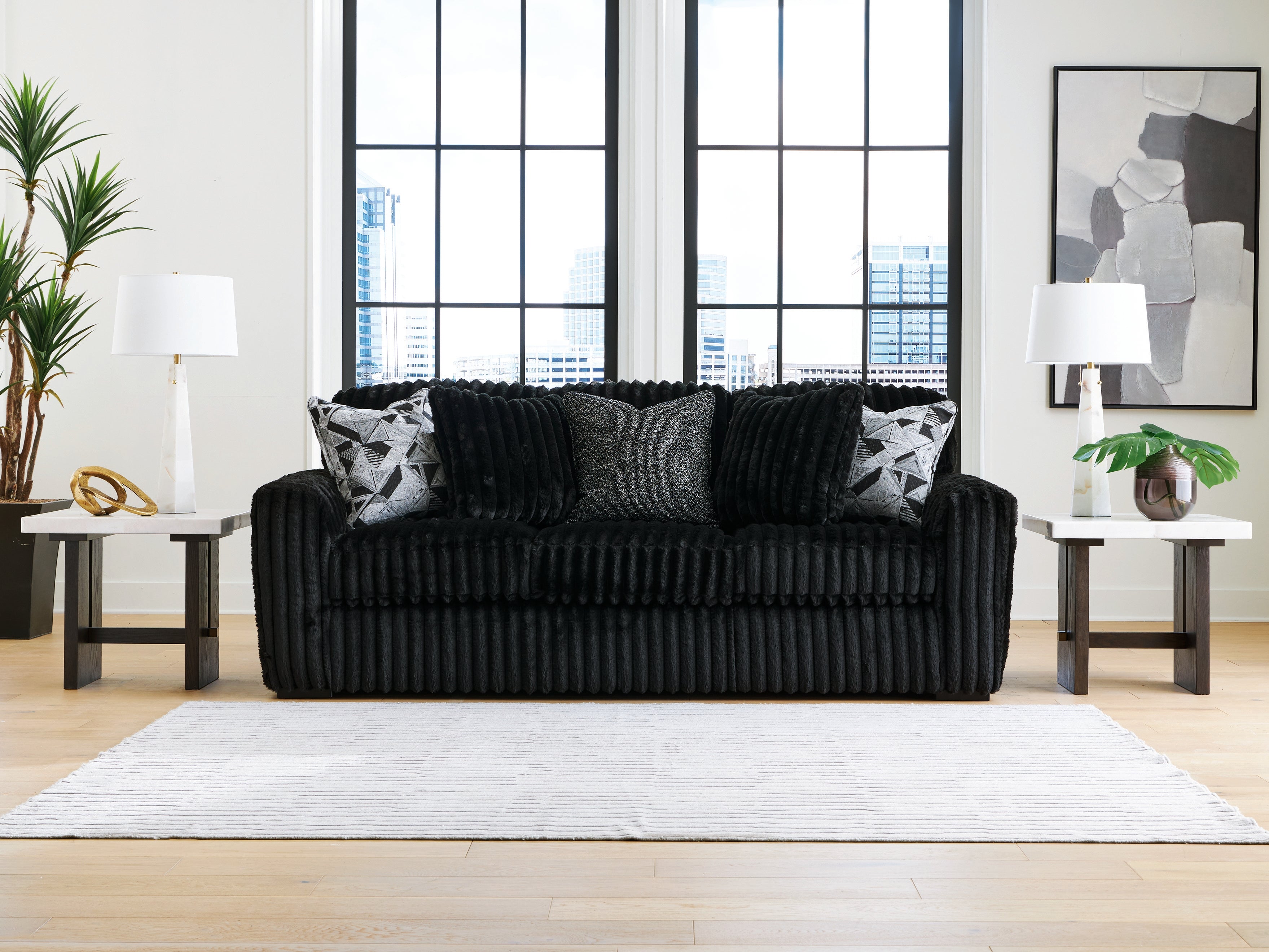A2Z Furniture - Ashley Furniture - Midnight-Madness Living Room - Sofa / Onyx - 9810338