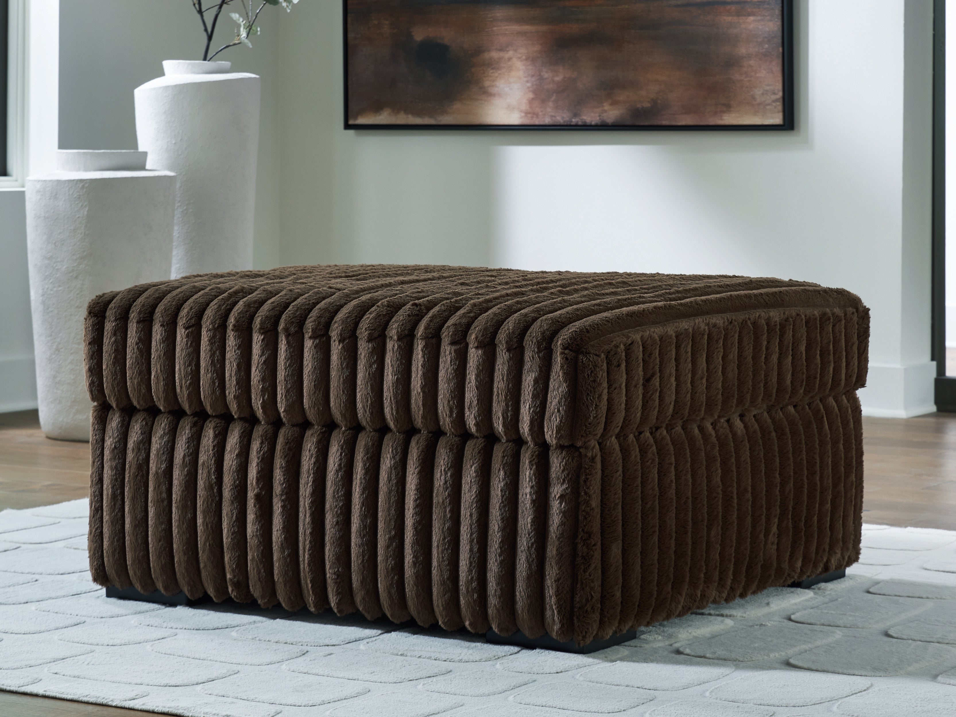 A2Z Furniture - Ashley Furniture - Midnight-Madness Living Room - Oversized Accent Ottoman / Chocolate - 9810408