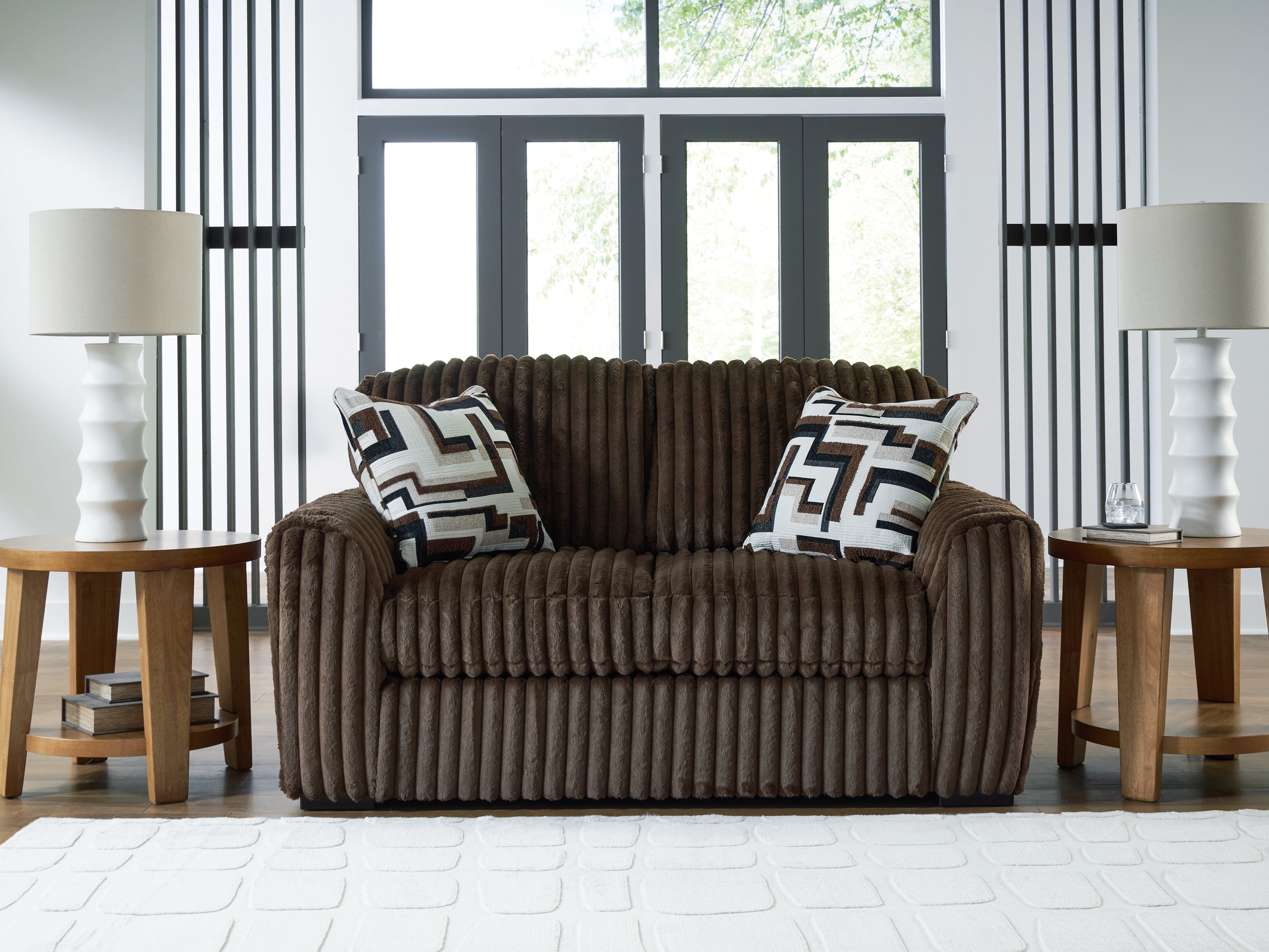 A2Z Furniture - Ashley Furniture - Midnight-Madness Living Room - Loveseat / Chocolate - 9810435