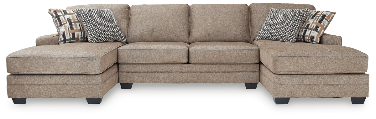 A2Z Furniture - Ashley Furniture - Cannonbrook Sectional - LAF 3-Piece Sectional with Chaise / Nutmeg - 98201S2
