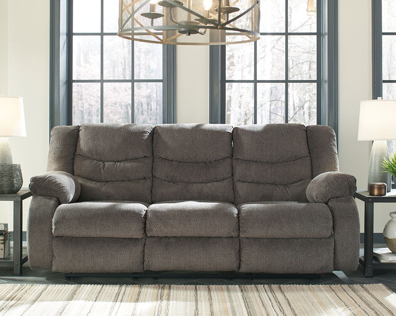 A2Z Furniture - Ashley Furniture - Tulen Living Room - Reclining Sofa / Gray - 9860688