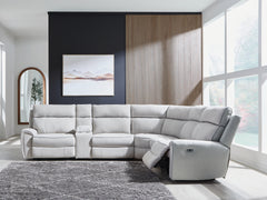 A2Z Furniture - Ashley Furniture - Social Pointe Sectional - 2-Piece Reclining Loveseat / Pearl/Ash - PC98802S21
