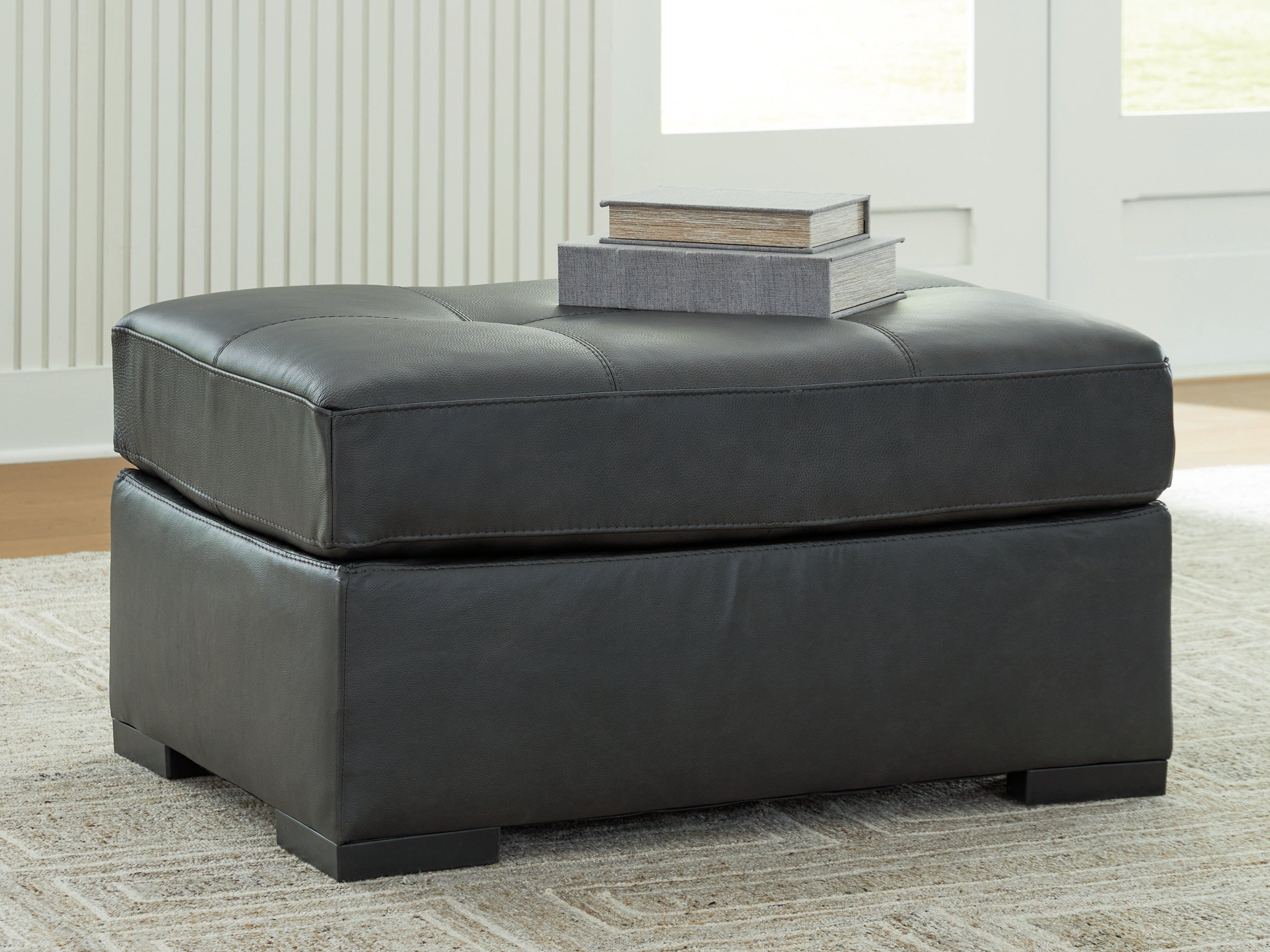 A2Z Furniture - Ashley Furniture - Brindley Pier Living Room - Oversized Accent Ottoman / Fog - 9950308