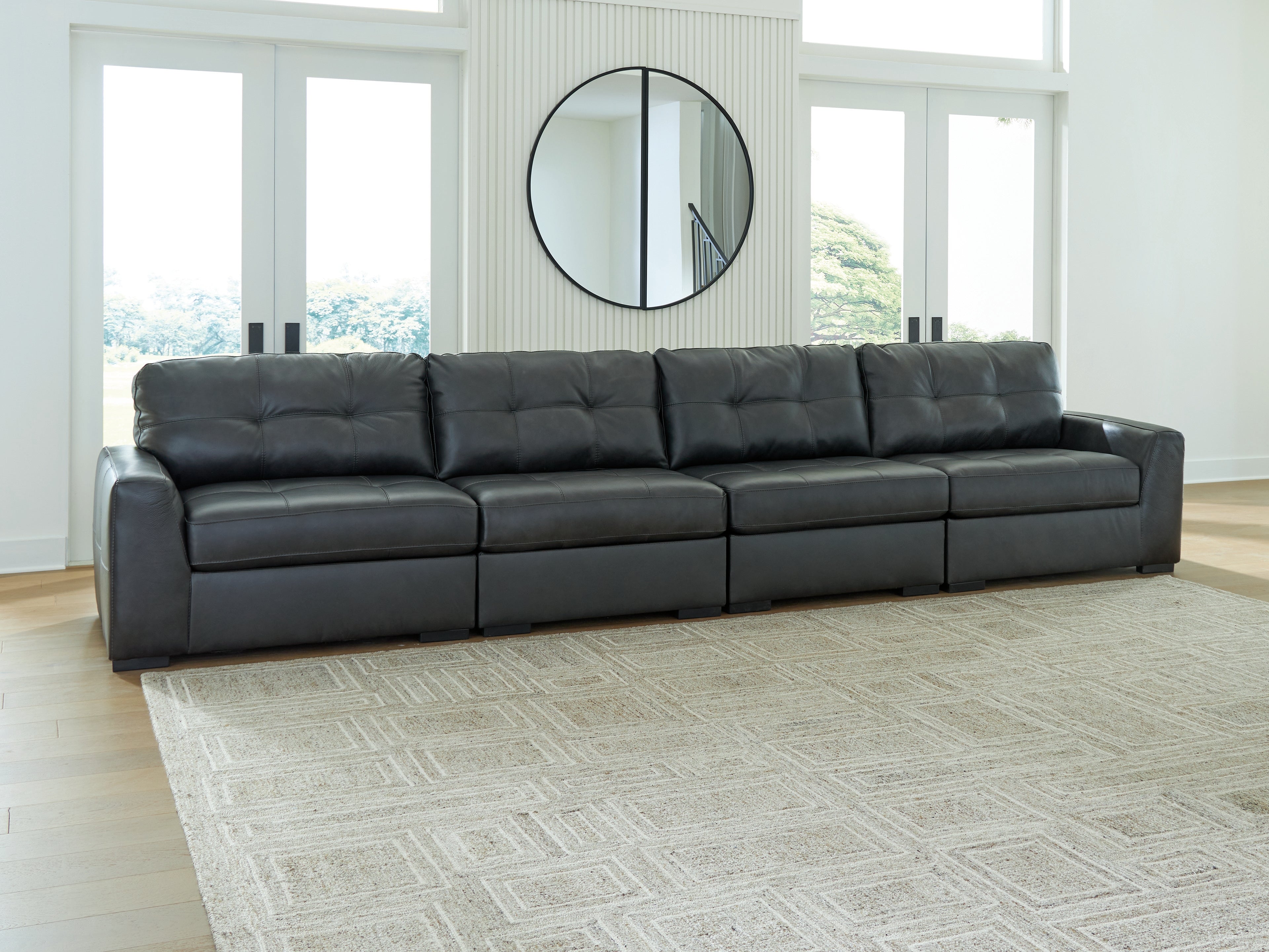 A2Z Furniture - Ashley Furniture - Brindley Pier Sectional - RAF 4-Piece Sectional / Fog - 99503S4