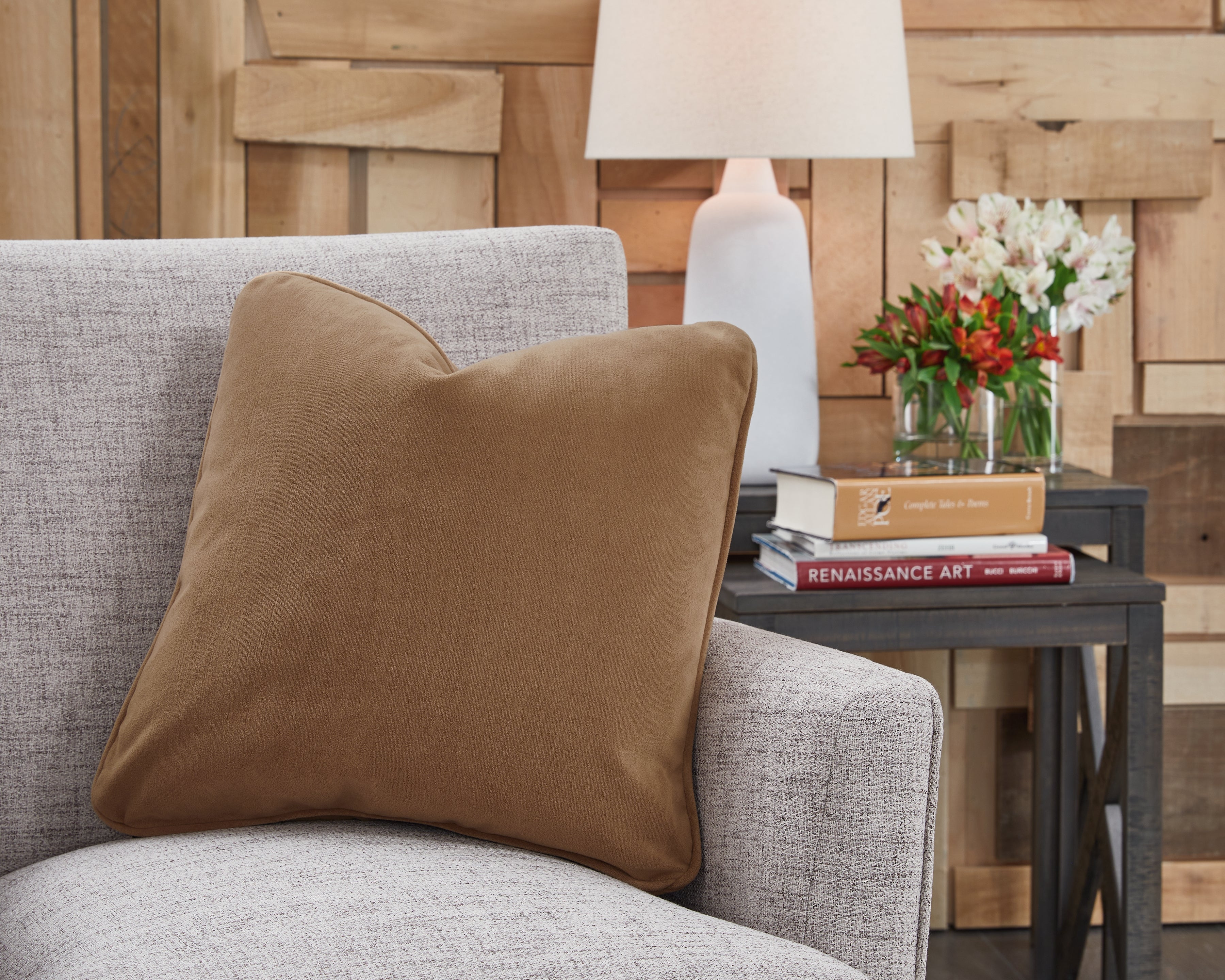 A2Z Furniture - Ashley Furniture - Caygan Pillows - Pillow (4/CS) / Honey - A1000917