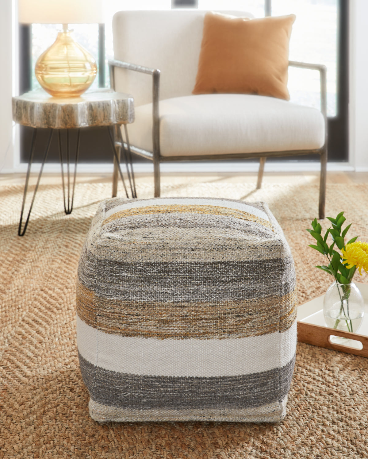 A2Z Furniture - Ashley Furniture - Josalind Pouf - Pouf / Multi - A1000935