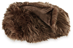 A2Z Furniture - Ashley Furniture - Bellethrone Throw - Throw / Brown - A1000987T