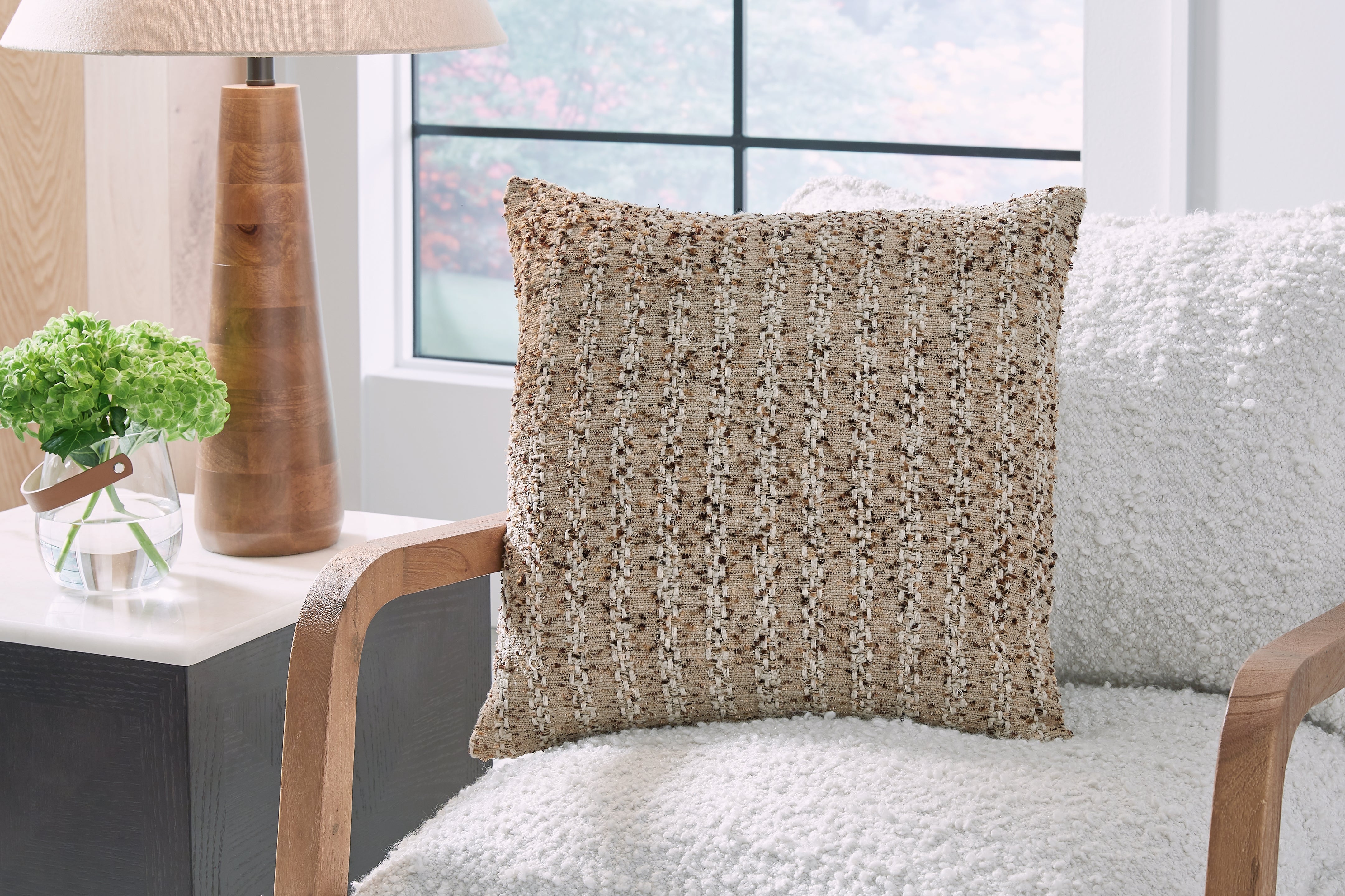 A2Z Furniture - Ashley Furniture - Vorlane Pillows - Pillow / Tan/Brown/White - A1001046P