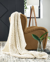 A2Z Furniture - Ashley Furniture - Chaddon Throw (Set of 3) - Throw (3/CS) / Ivory - A1001060
