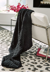 A2Z Furniture - Ashley Furniture - Chaddon Throw (Set of 3) - Throw (3/CS) / Black - A1001061