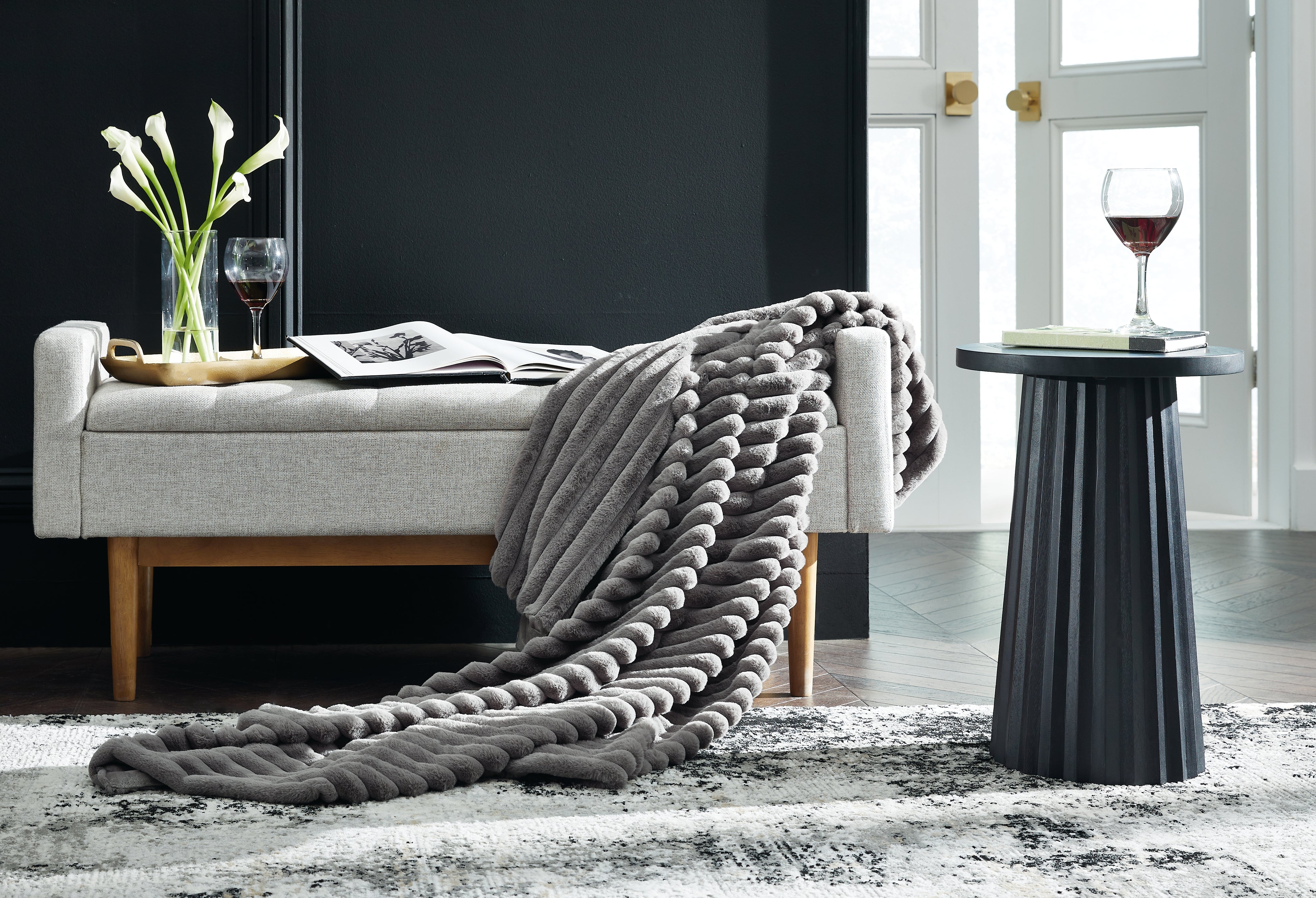 A2Z Furniture - Ashley Furniture - Alsonwell Throw (Set of 3) - Throw (3/CS) / Gray - A1001081