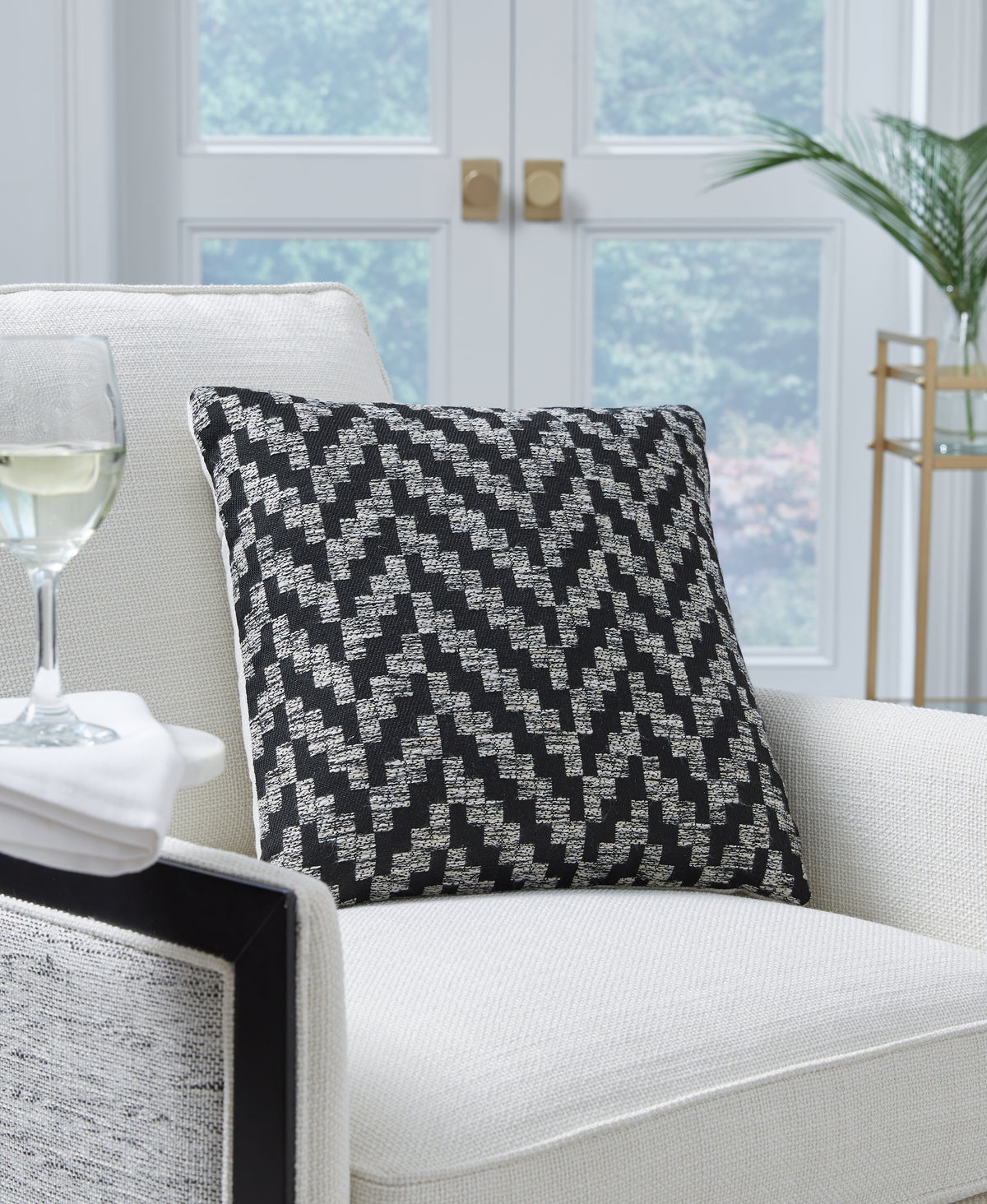 A2Z Furniture - Ashley Furniture - Tenslock Next-Gen Nuvella Pillows - Pillow / Black/White - A1900011P