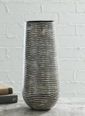 A2Z Furniture - Ashley Furniture - Fynn Vase - Vase / Antique Gray - A2000515