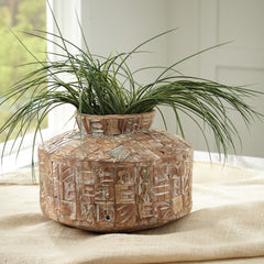 A2Z Furniture - Ashley Furniture - Meltland Vase - Vase / Natural/Black - A2000557
