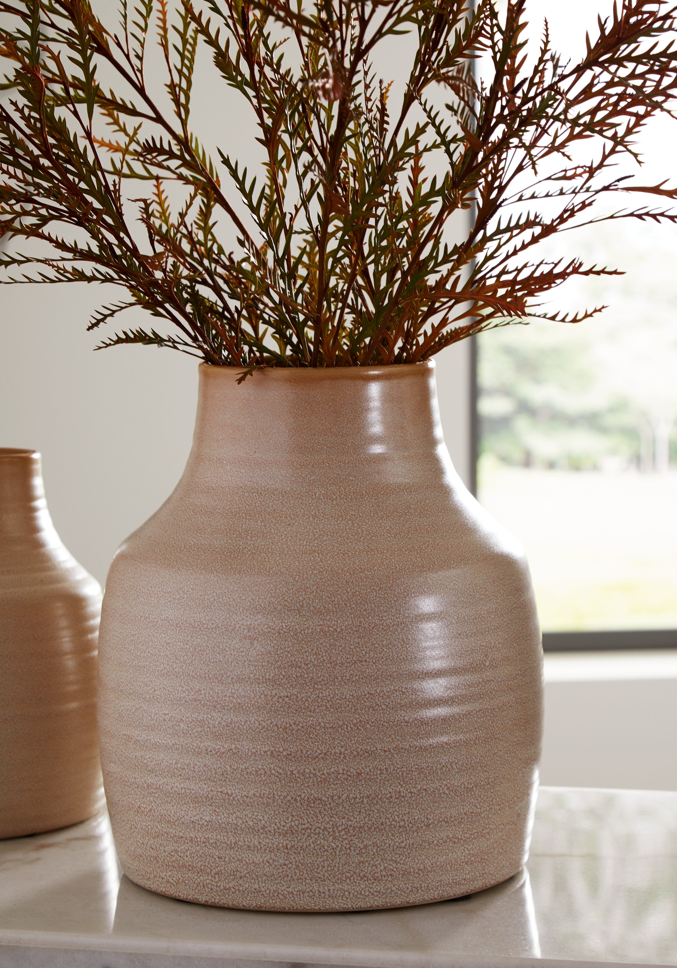 A2Z Furniture - Ashley Furniture - Millcott Vase - Vase (2/CS) / Tan - A2000582