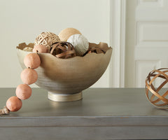 A2Z Furniture - Ashley Furniture - Maura Bowl - Bowl / Antique Gold Finish - A2000594
