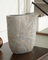 A2Z Furniture - Ashley Furniture - Ardenley Vase - Vase (2/CS) / Antique Gold Finish - A2000608