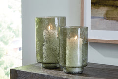 A2Z Furniture - Ashley Furniture - Clarkton Candle Holder - Candle Holder Set (Set of 2) / Green - A2000623