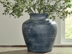A2Z Furniture - Ashley Furniture - Meadie Vase - Vase / Distressed White - A2000788