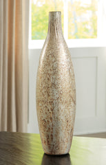 A2Z Furniture - Ashley Furniture - Plawite Vase - Vase / Antique Silver Finish - A2000639