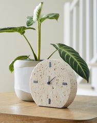 A2Z Furniture - Ashley Furniture - Donfordson Table Clock - Table Clock / Beige - A2000660C