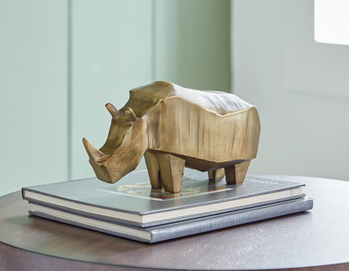 A2Z Furniture - Ashley Furniture - Gentwell Sculpture - Sculpture / Antique Gold Finish - A2000665