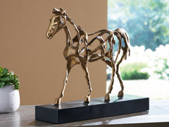 A2Z Furniture - Ashley Furniture - Grainville Sculpture - Sculpture / Antique Gold Finish - A2000774