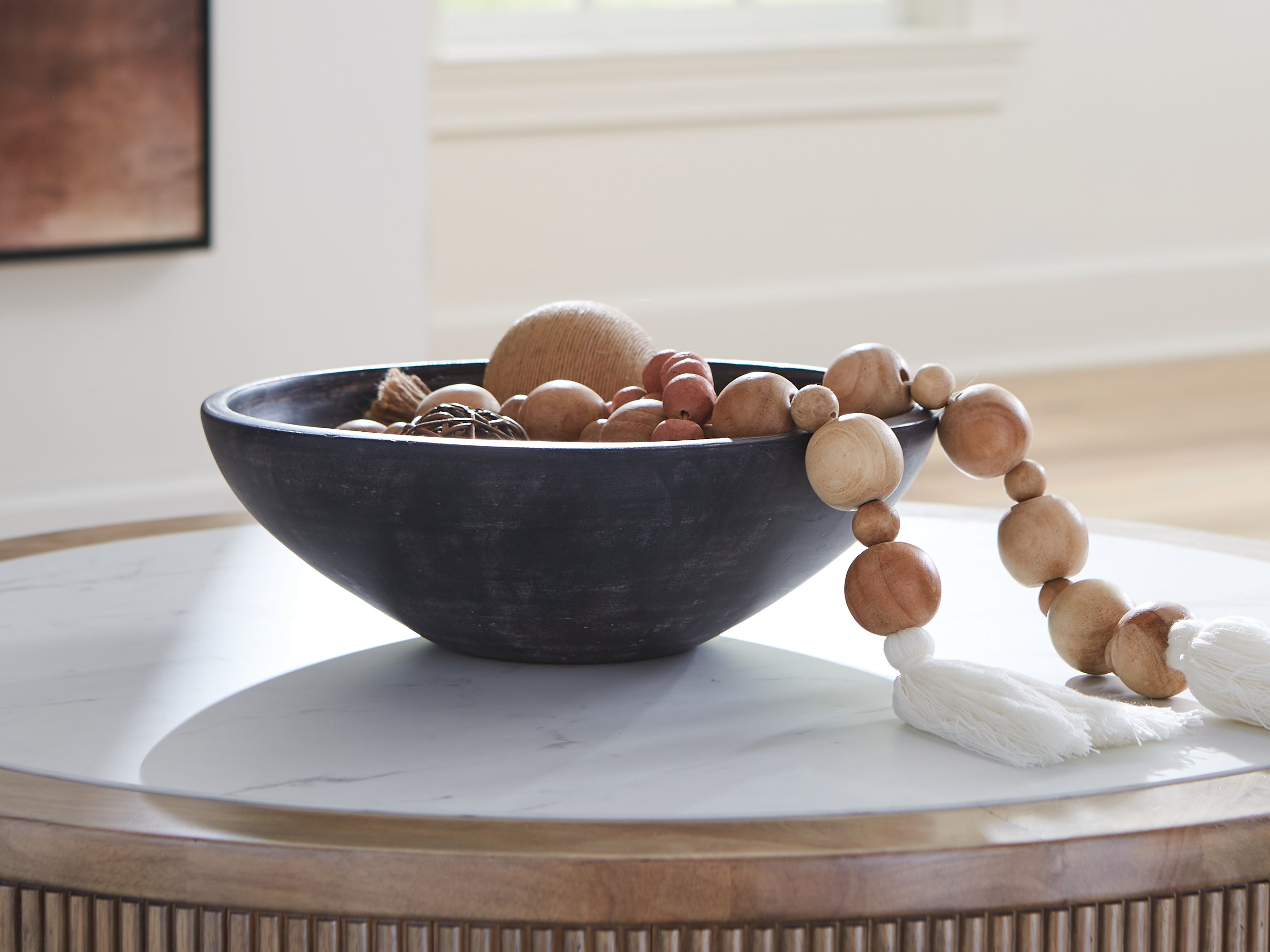 A2Z Furniture - Ashley Furniture - Meadie Bowl - Bowl / Distressed Black - A2000792