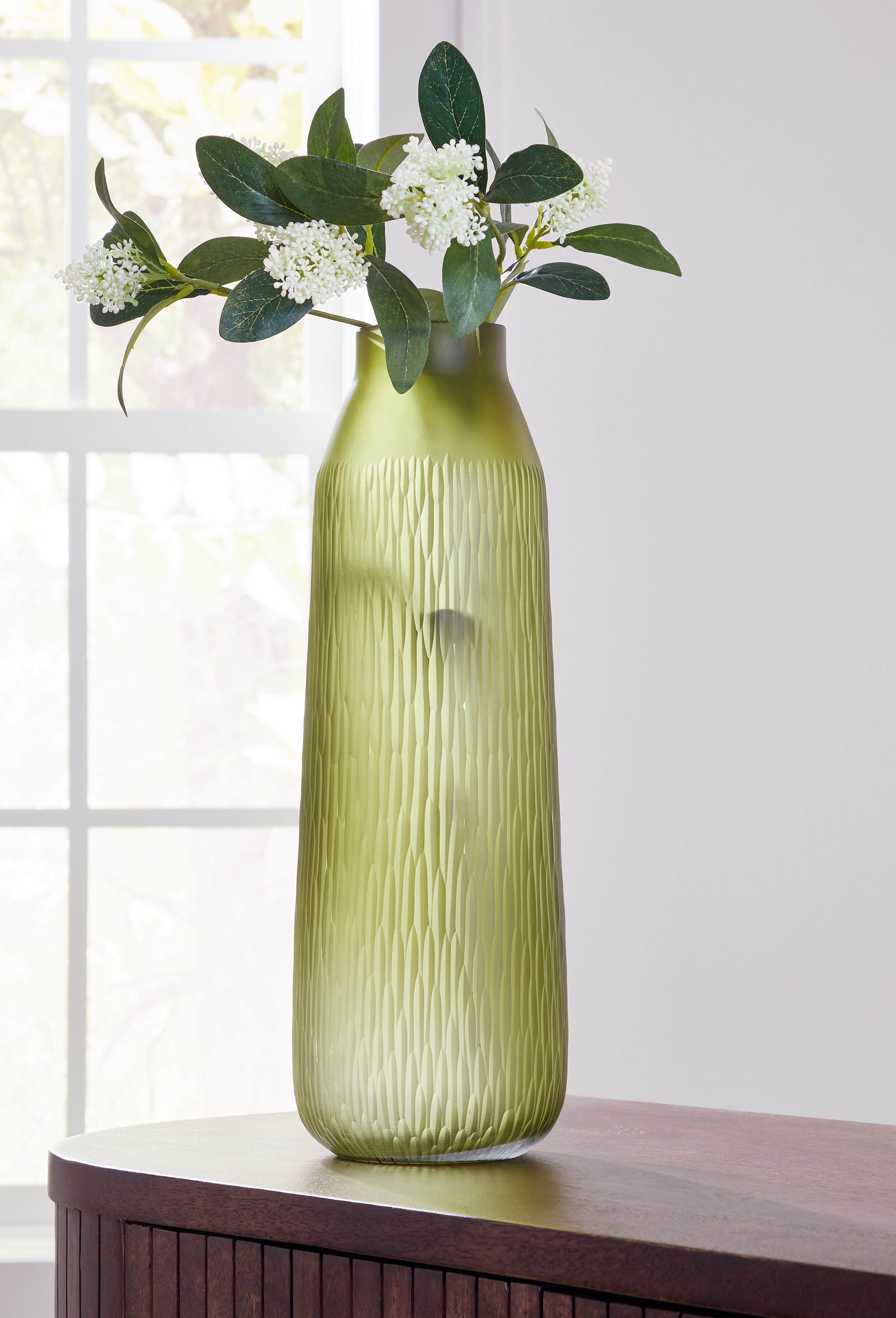 A2Z Furniture - Ashley Furniture - Scottyard Vase - Vase / Olive Green - A2900009