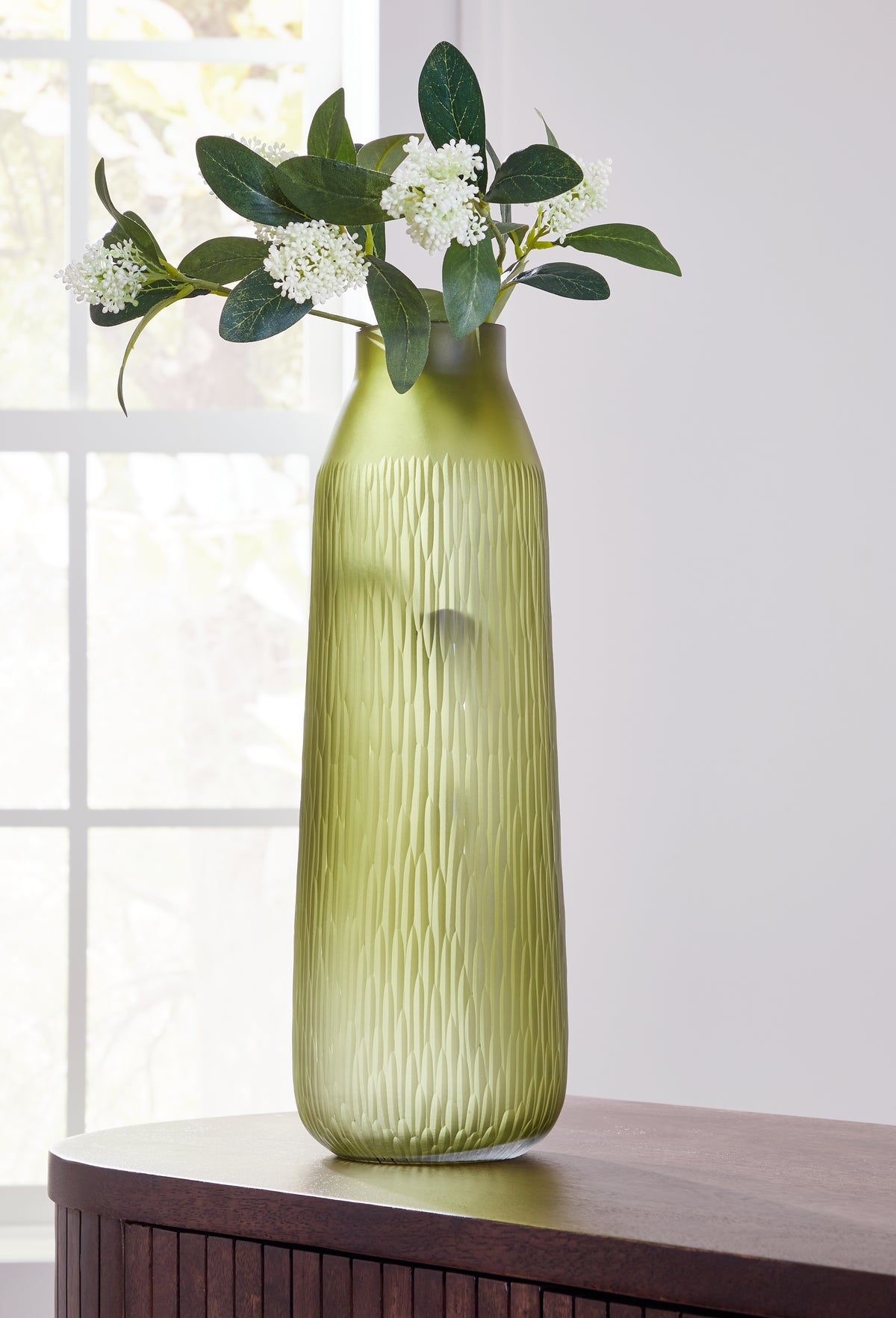 A2Z Furniture - Ashley Furniture - Scottyard Vase - Vase / Olive Green - A2900009