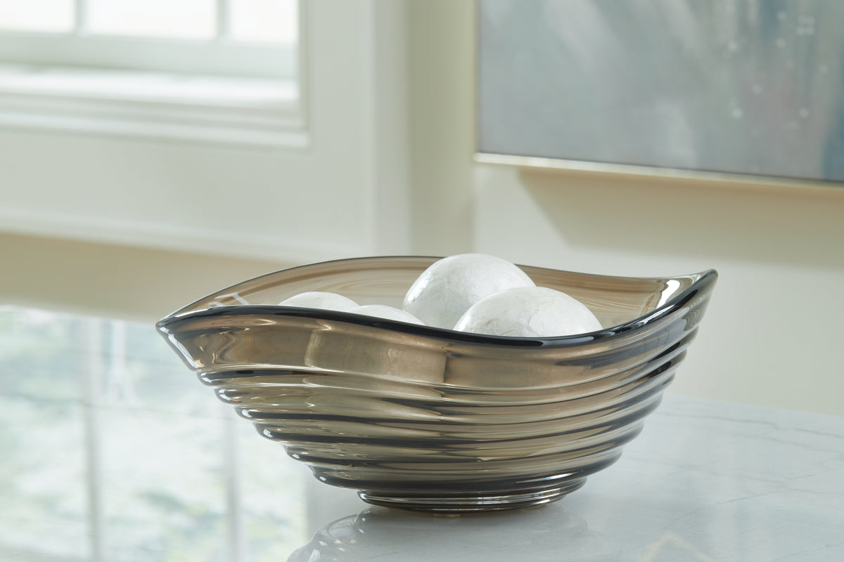 A2Z Furniture - Ashley Furniture - Solariston Bowl - Bowl / Gray/Brown - A2900016