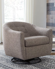 A2Z Furniture - Ashley Furniture - Upshur Accent Chair - Swivel Glider Accent Chair / Taupe - A3000003