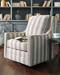 A2Z Furniture - Ashley Furniture - Kambria Swivel Glider Accent Chair - Swivel Glider Accent Chair / Fog - A3000265
