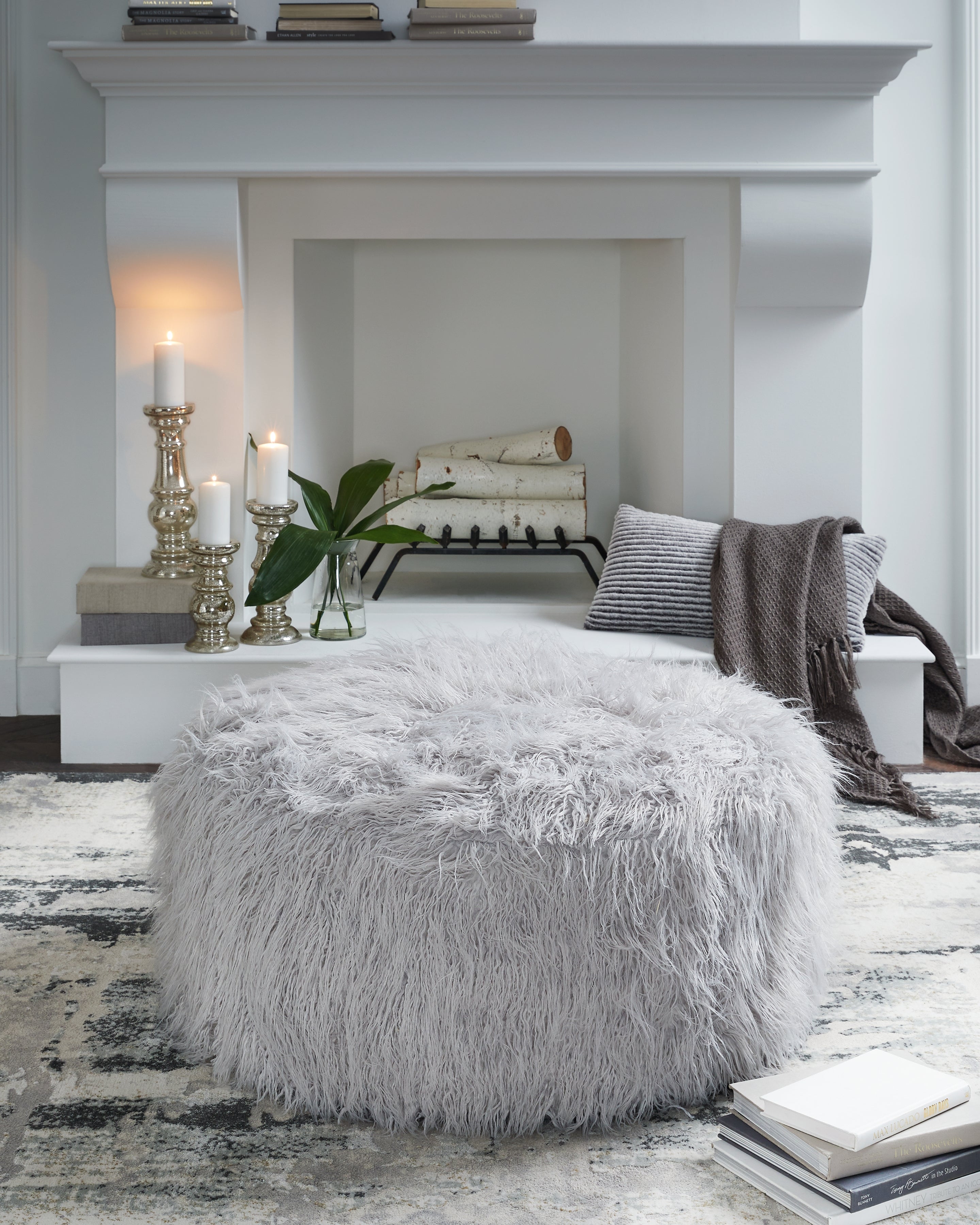 A2Z Furniture - Ashley Furniture - Galice Living Room - Oversized Accent Ottoman / Light Gray - A3000333