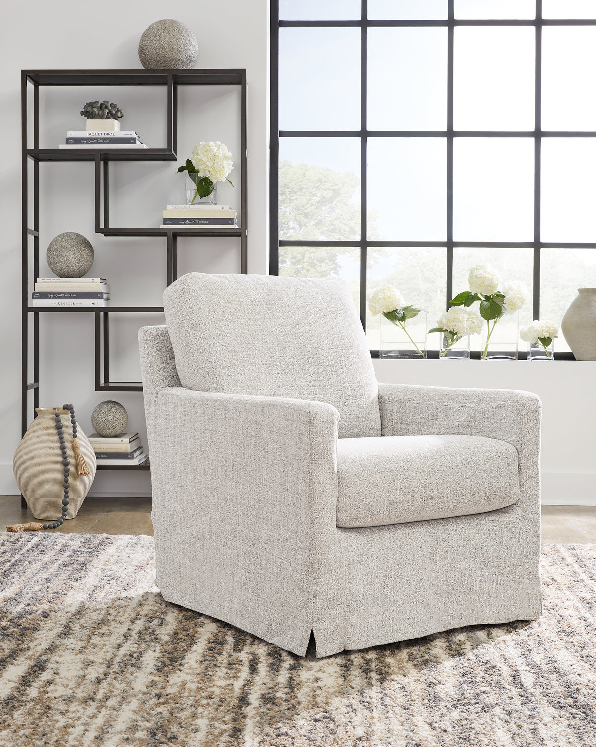A2Z Furniture - Ashley Furniture - Nenana Next-Gen Nuvella Swivel Glider Accent Chair - Swivel Glider Accent Chair / Denim - A3000646