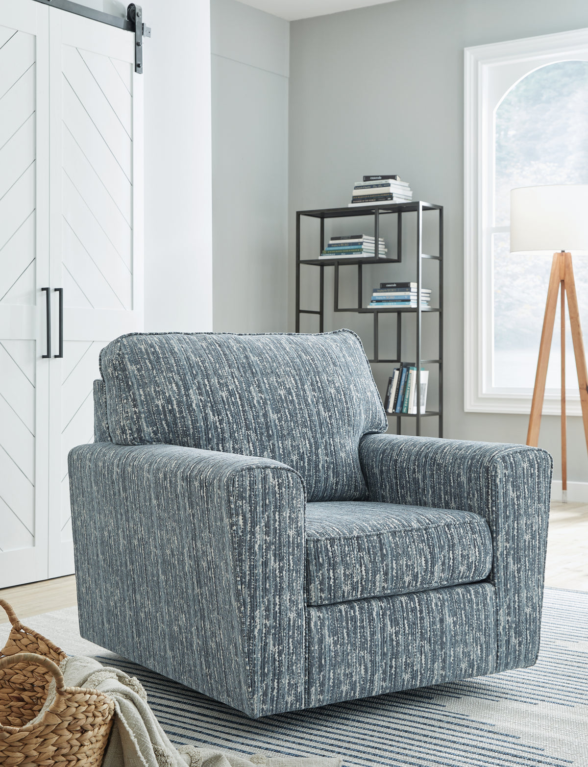 A2Z Furniture - Ashley Furniture - Aterburm Swivel Accent Chair - Swivel Accent Chair / Twilight - A3000649