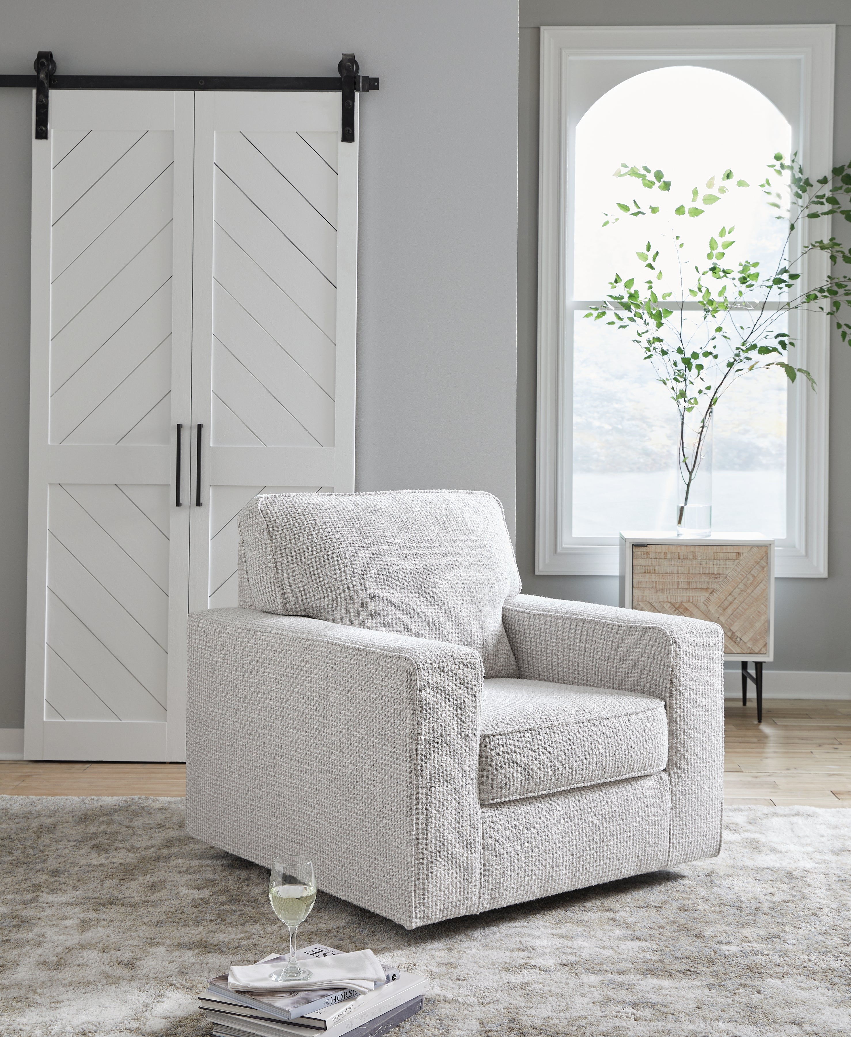 A2Z Furniture - Ashley Furniture - Olwenburg Swivel Accent Chair - Swivel Accent Chair / Taupe - A3000650